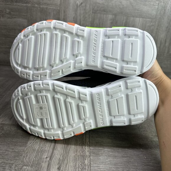 Skechers Flex Glow Big Kids size 4 Blue Light Up Sneakers - Picture 7 of 8